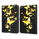 Capa De Tablet De Couro Golden Butterfly Para Lenovo M10 Plu