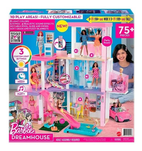 Barbie Casa Muñecas Sueños 70 Pz Mansion Dreamhouse