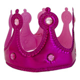 Corona Reina Niñas Flexible Tela Metalizada 
