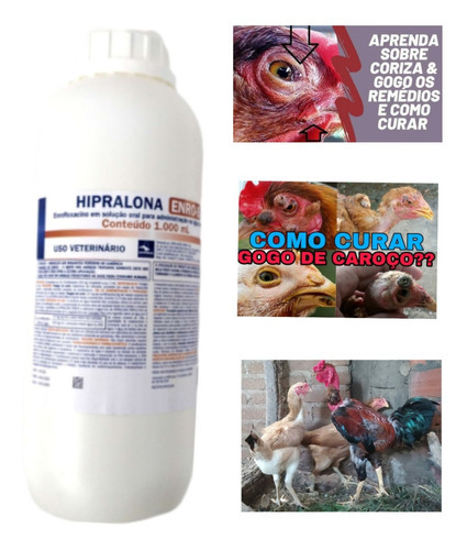 Hipralona Enrofloxaxina 1 Litro Aves Reprodutoras Comerciais