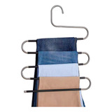 Percha Para 5 Pantalones Antideslizante Metal Reforzado