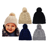 Touca De Frio Bebê Infantil Pompom Menino Boina Beanie Gorro