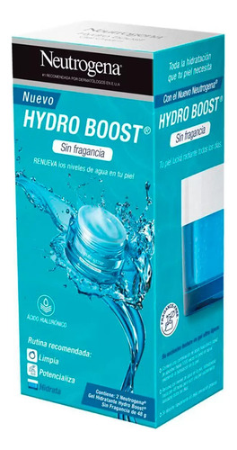 Neutrogena Hydro Boost Crema Hidratante Facial En Gel 2 Pz