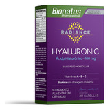 Ácido Hialurônico Radiance Com 30 Capsulas Bionatus