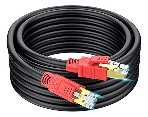 Cable Ethernet Mopfxt Cat 8 Para Exteriores, 300 Pies, Blind