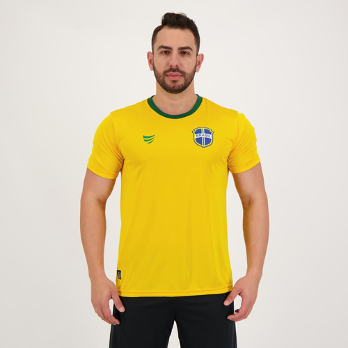 Camisa Super Bolla Copa Bronze Brasil Amarela