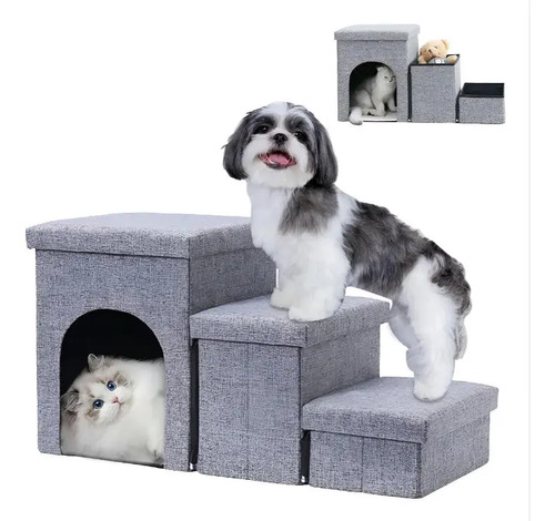Escalera Para Perro/gato Mascotas 3 Escalones Almacenamiento