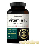 Vitamina K Complete Max Biodisponibilidad X300caps 2600mcg