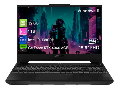 Notebook Asus Tuf F15 I9 13va 32gb 1tb Ssd Rtx4060 8gb W11