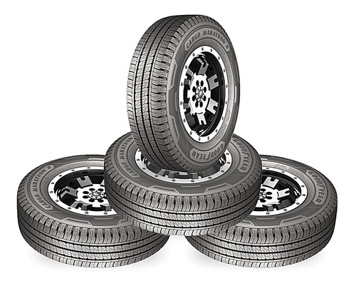 4- Llantas Cargo Marathon 2 Goodyear 225/75r16 R118