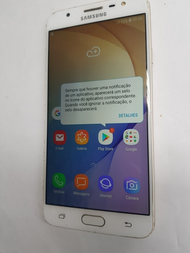 Celular Samsung J 7 Prime G 610  32gb Dourado 3gb Dual Usado