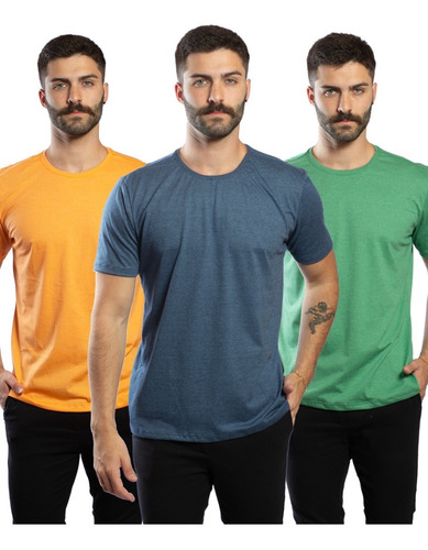 Kit Camiseta Premium Estonada Malha Sustentavel Slim 03