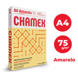 Chamex Colors Amarelo A4 75 Grs Caixa C/5000 Folhas