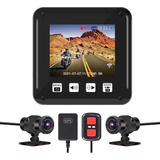 Vsysto Motocicleta Dash Cam Dual 1080p Motocicleta Cámara De