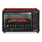 Forno De Bancada Elétrico Telefunken 30l E350c Vermelho 220v