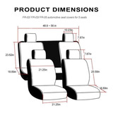 Freesoo - Funda Y Cojines De Piel Sintética Para Asientos De