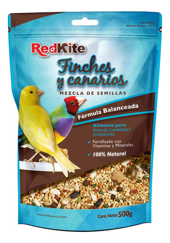 Redkite Mezcla P/canarios Y Finches 500 Gr