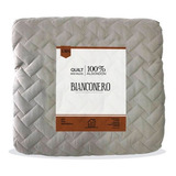 Quilt Gris 1,5 Plazas 100% Algodon Envio Gratis