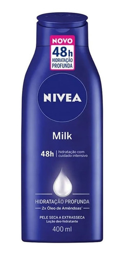 Creme Hidratante 48h Milk Pela Seca A Extrasseca 400ml Nivea