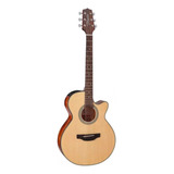 Guitarra Electroacústica Takamine Gf15ce Para Diestros Natural Ovangkol Brillante