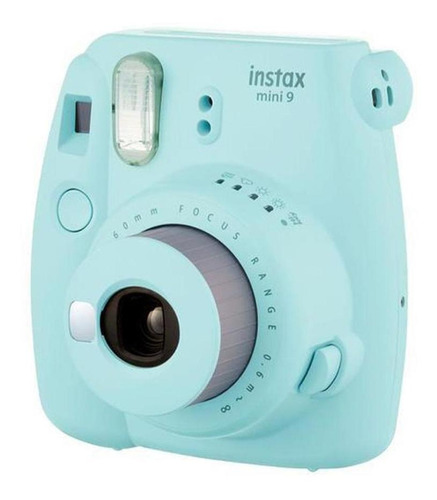 Câmera Instax Mini 9 Azul Aqua Ice Blue Instantânea Fujifilm