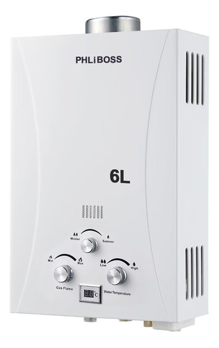 Calentador Agua A Gas Natural Instantaneo 6 Lts Con Pantalla
