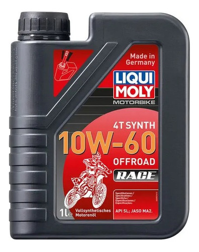 Aceite Para Motor 4t Motorbike 4t Synth 10w-60 Offroad Race