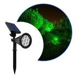 Kit 6 Luminaria Espeto Solar Poste Luz Para Jardim Led Verde