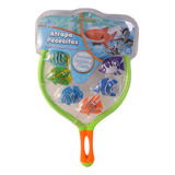 Juego Para Pileta De Atrapar Peces Con Red Mas 6 Peces Pesca