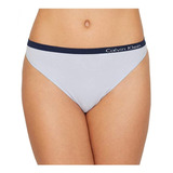  Calvin Klein Tanga De Elastano Azul Original