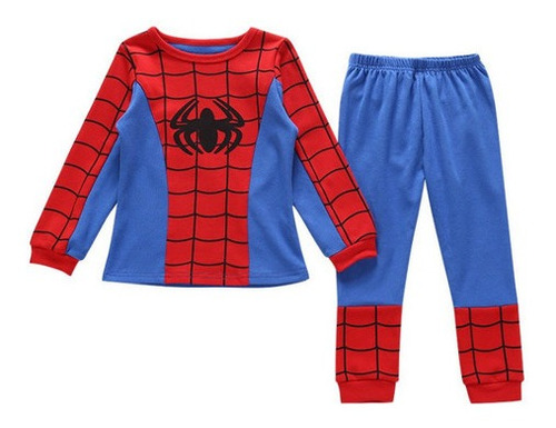 Niños Spiderman Superhéroe Cosplay Pijamas Kit 2pcs