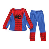 Niños Spiderman Superhéroe Cosplay Pijamas Kit 2pcs