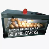 Chocadeira Até  50 Ovos  + Ovoscópio E  Resistenc Brinde