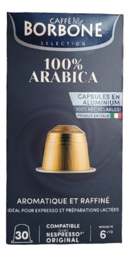 Café Borbone 100% Arábica 30 Cápsulas Compatibles Nespresso®