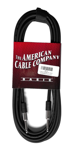 American Cable Iss-20 Instrumento Guitarra Bajo 6 Metros