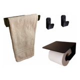 Kit Completo #3 Accesorios Baño Aluminio Diseño