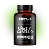 Suplemento Con Nutrientes Para Uñas Y Cabello 500mg Prettan Sabor Sin Sabor