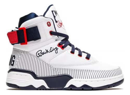 Tenis Patrick Ewing 33 Hi Bronx Blanco Original De Niños