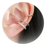 Arete De Oreja Para Mujer, Sin Piercings, Con Clip Para