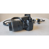  Nikon D3200 Dslr Cor  Preto +lente+cartão+caos