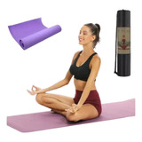 Colchoneta Mat Yoga Pilates Deportes 6 Mm Pvc + Bolso Regalo