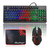 Teclado Rgb Para Juegos De 87 Teclas Y Combinacion De Mouse