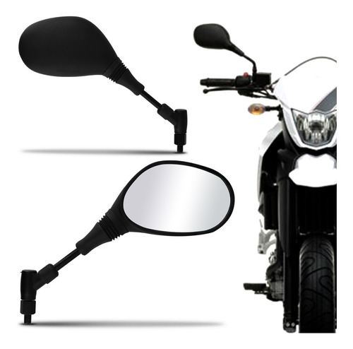 Retrovisor Modelo Xt660 Lente Convexa Par Rosca Yamaha