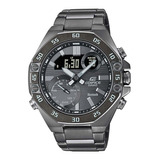 Reloj Casio Edifice Ecb-10dc-1bdf Hombre Color De La Correa Gris Color Del Bisel Gris Color Del Fondo Gris