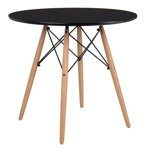 Mesa Comedor Terraza Eames 80 Cm Redond