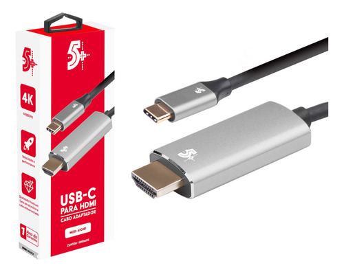 Cabo Adaptador Usb-c Para Hdmi 4k 60hz Espelha Celular Na Tv