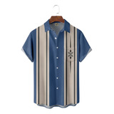 2024 Camisa Hawaiana Unisex Vintage De Midcentury1, Camisa