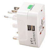 Adaptador Convertidor Enchufe Europeo Universal Viaje 2 Usb