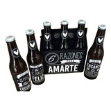Kit Imprimible Etiqueta Caja Cervezas Porrones 6 Razones 