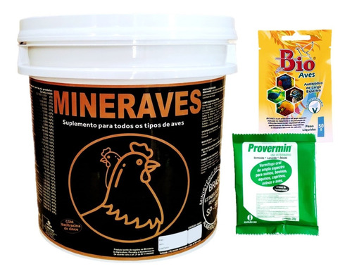 Vermífugo Bio Aves Suplemento Galinha Frango Mineraves 10kg